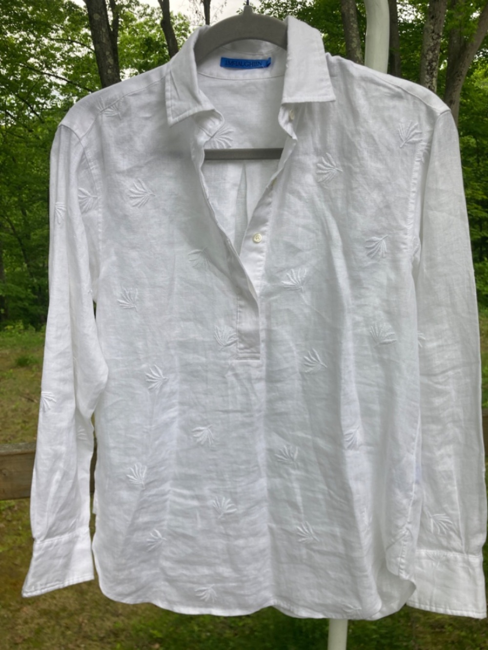 J. McLaughlin Embroidered Blouse / M